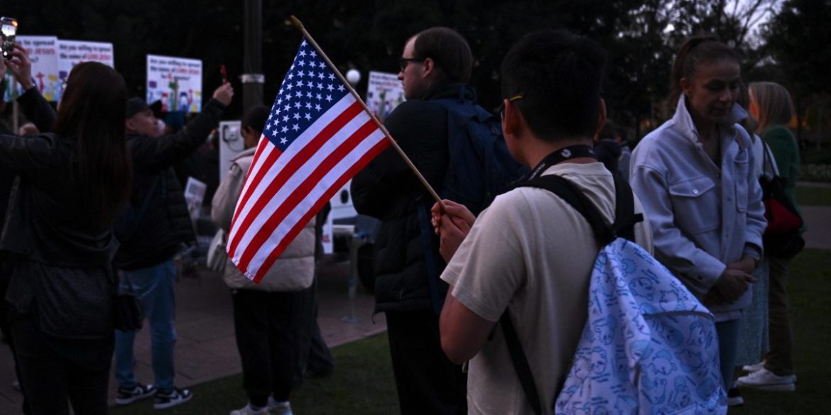 Vigil for late US activist Charlie Kirk in Sydney