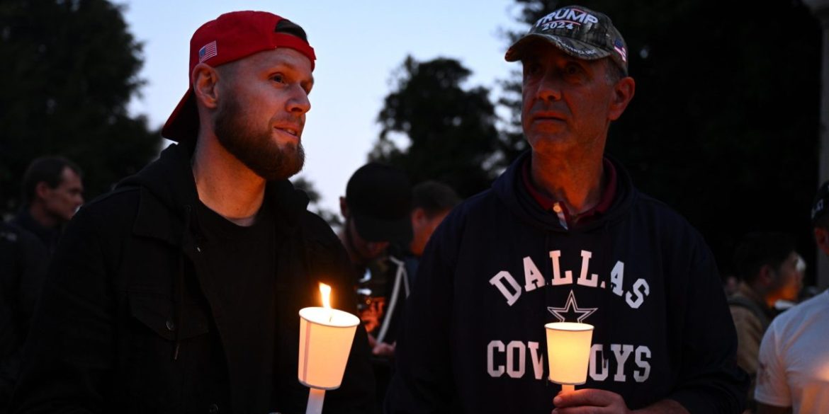 Vigil for late US activist Charlie Kirk in Sydney