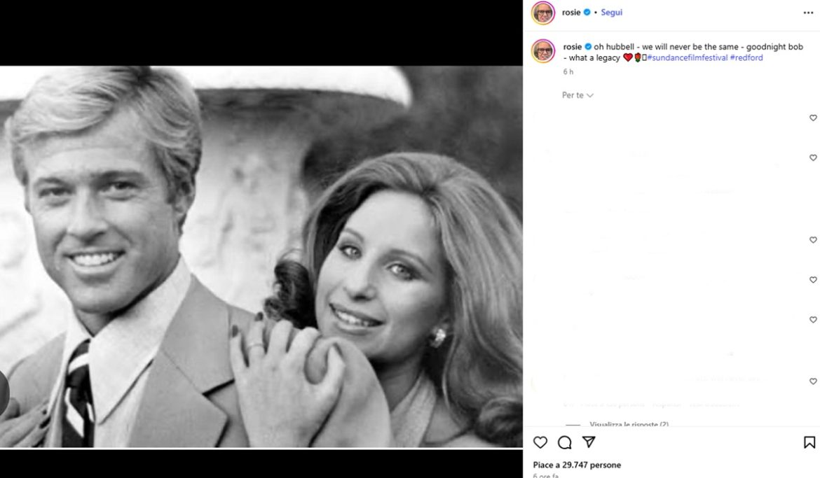 L’omaggio a Redford, da Trump a Meryl Streep