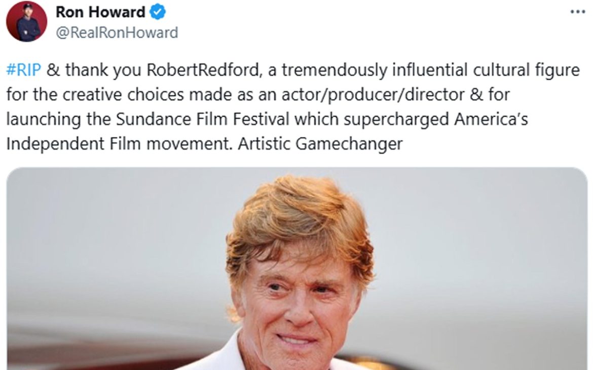 L’omaggio a Redford, da Trump a Meryl Streep