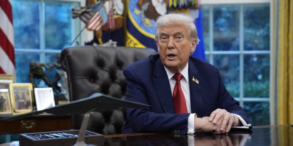 US President Trump signs executive orders at White House trump