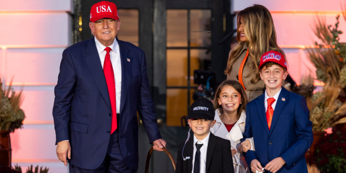 Mini Trump e Melania halloween