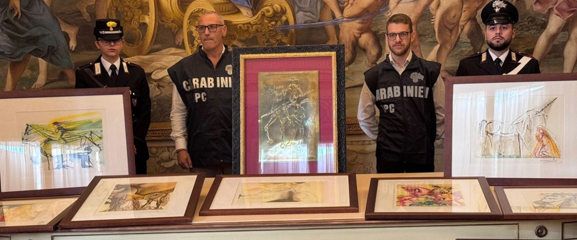 Sequestrate 21 opere ritenute false a mostra su Dalì dalì