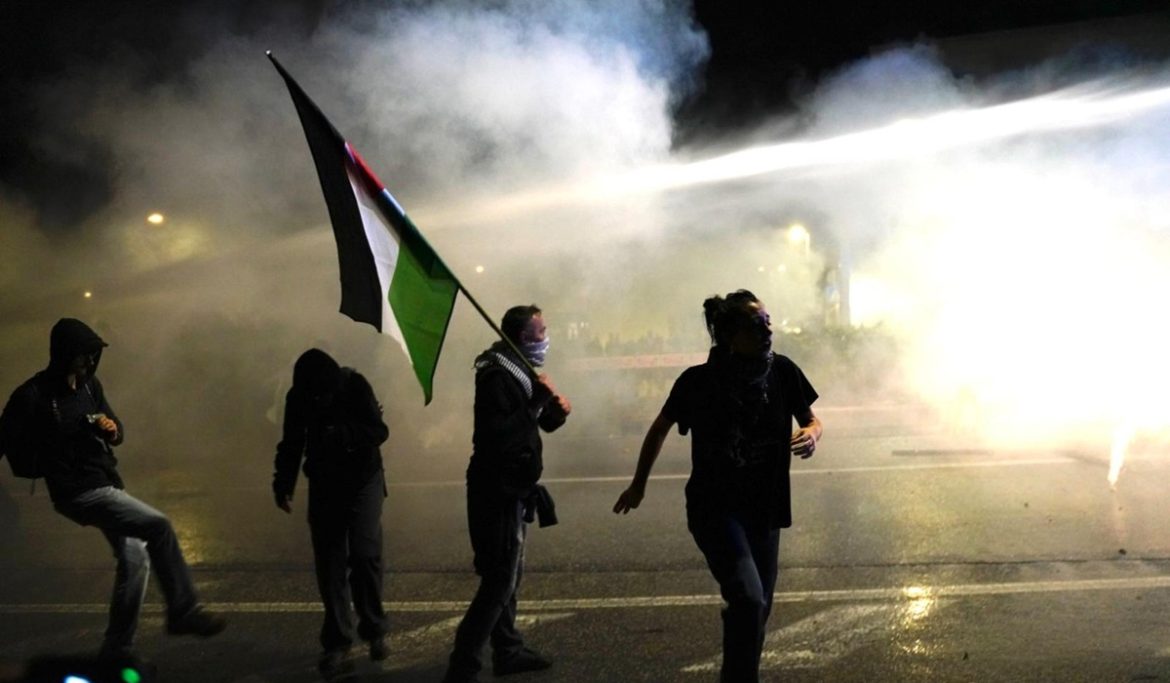 Manifestanti pro Pal a Udine scontri udine