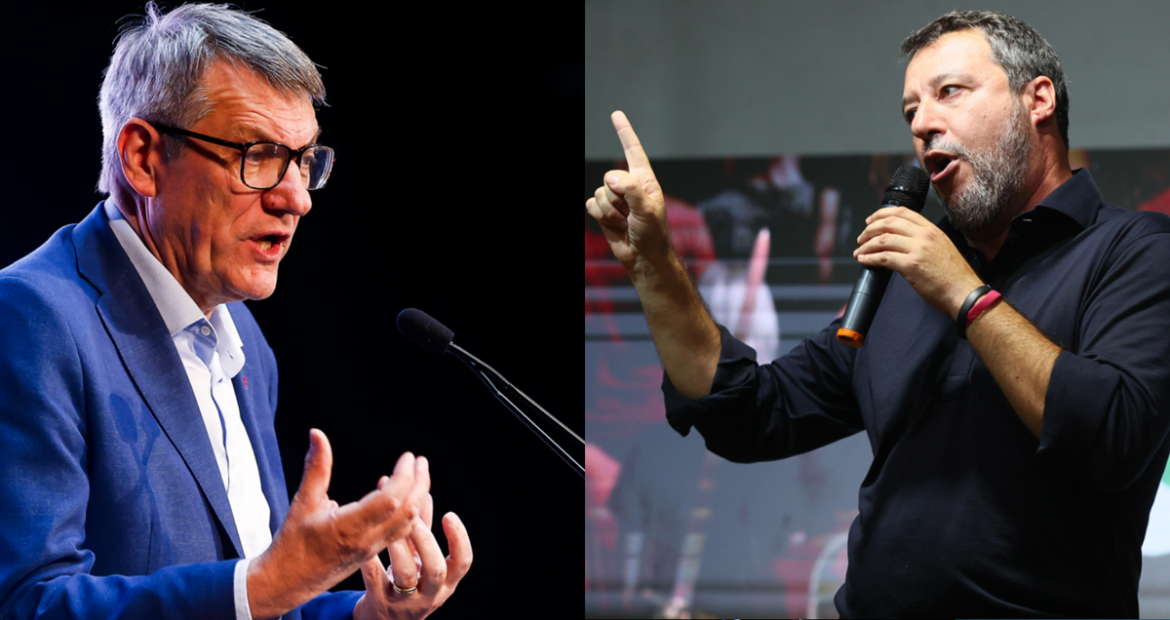 landini salvini piazze per gaza