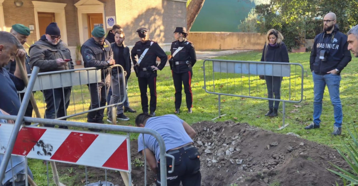 Scavi alla Casa del Jazz a Roma Foto Ansa
