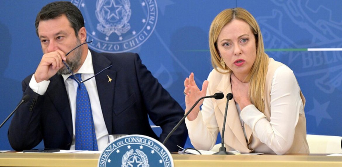 Meloni salvini Giorgia Meloni e Matteo Salvini