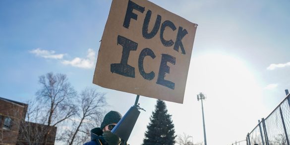Protesters gather at ICE offices in Minneapolis after fatal shooting