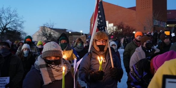 Vigil Held in Minneapolis After Fatal ICE Shooting
