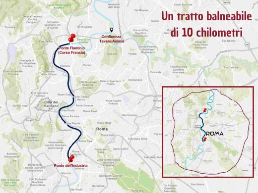 Un tratto balneabile di 10 chilometri m