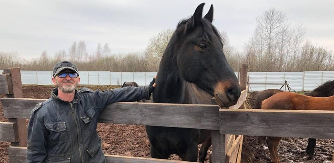 Andrea Cisternino nel suo rifugio Kj2 alle porte di Kiev | L’utilizzo della foto è stato autorizzato dal diretto interessato