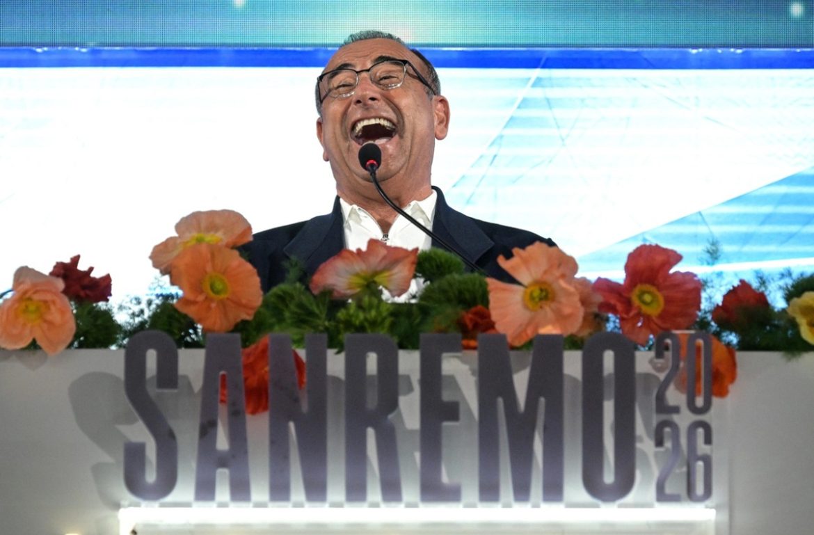 Sanremo Carlo Conti, conduttore del Festival di Sanremo 2026