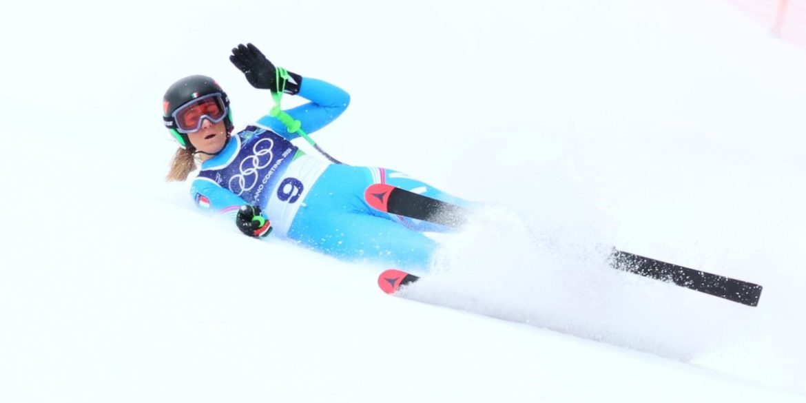 Sofia Goggia durante la gara