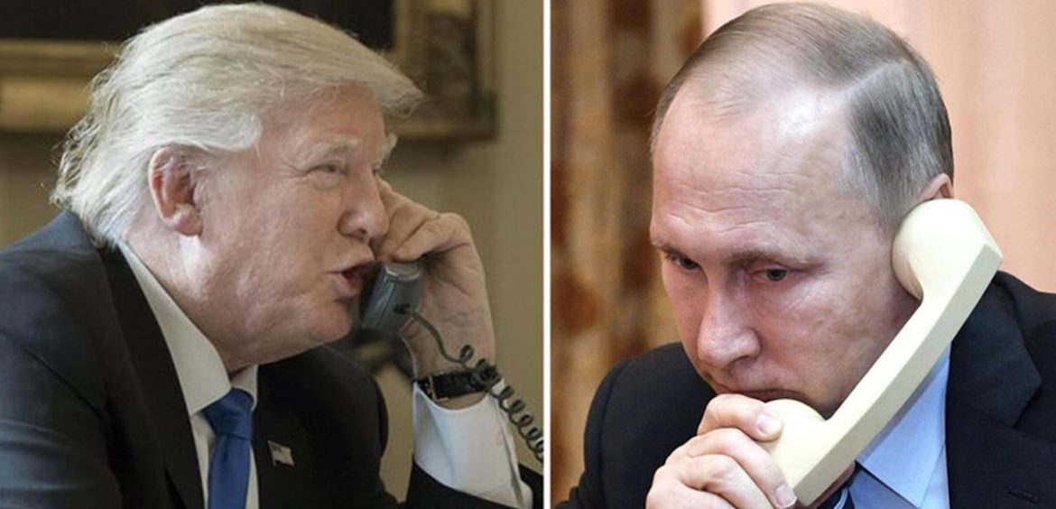 Il presidente americano Donald Trump, a sinistra, il suo omologo russo Vladimir Putin, a destra | Foto Ansa
