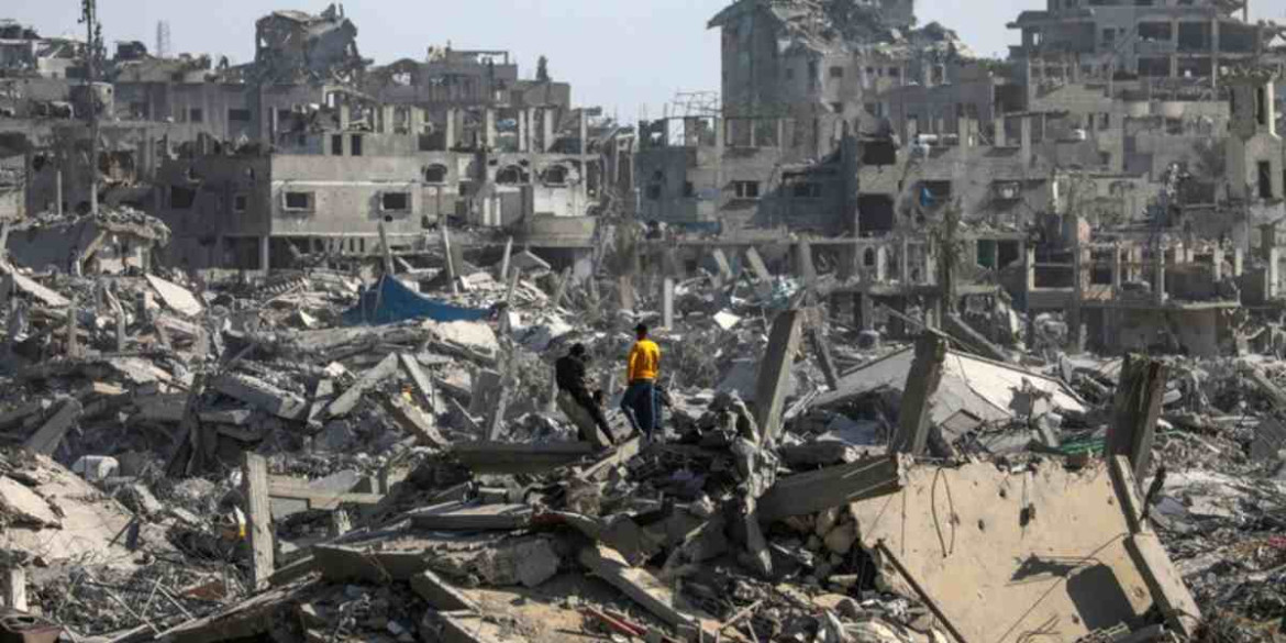 Edificio crollato a Gaza Edificio crollato a Gaza