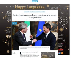 Gentiloni su Le Parisien