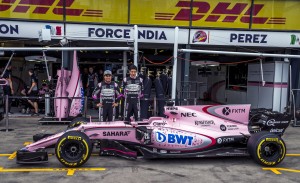 Sergio Perez ed Esteban Ocon, Force India F1