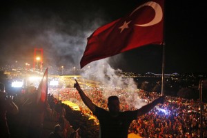 Manifestazioni in Turchia. I sostenitori del govero Erdogan