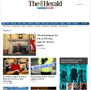 il sito del The Herald Scotland 