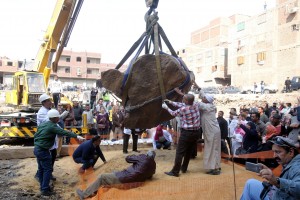 La statua è stata rinvenuta nell'antica Heliopolis