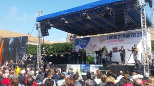 Il palco centrale della manifestazione